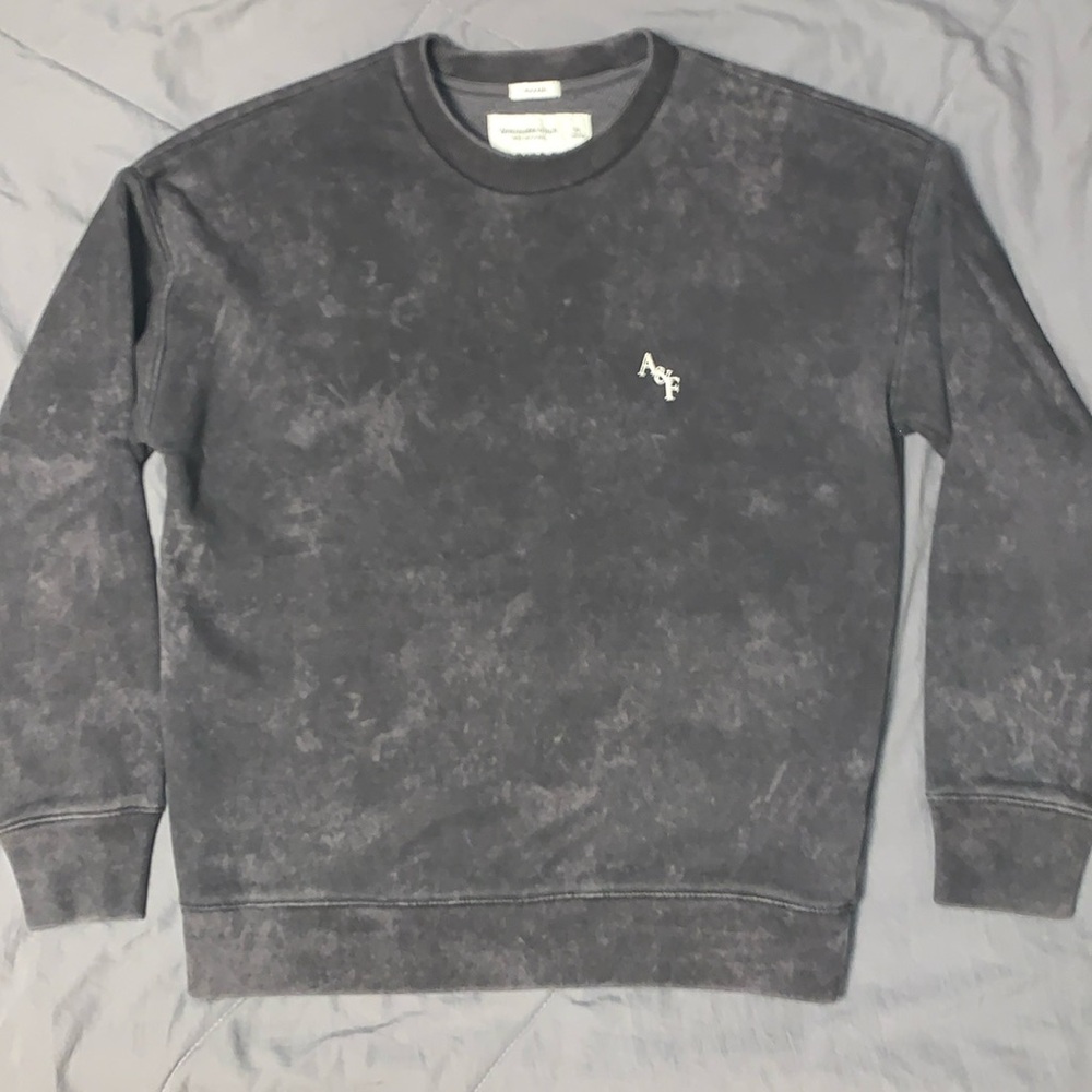 Abercrombie Mens Boys Smoke Tie Dye crew neck sweatshirt XS